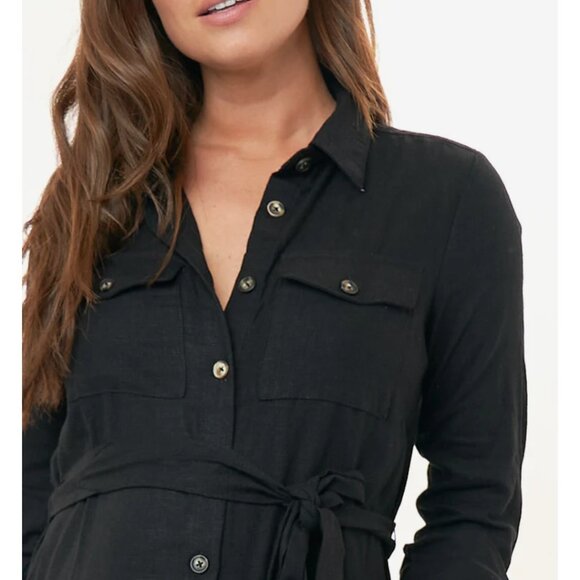 Bae the Label maternity nursing shirt dress - pink stone - Bae size xxs - Picture 8 of 9